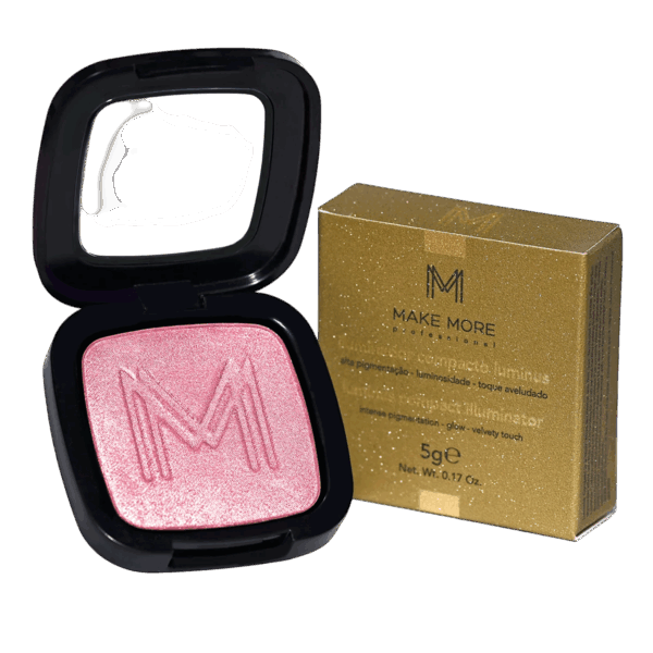 Iluminador Compacto Make More – Cor Pink Glow